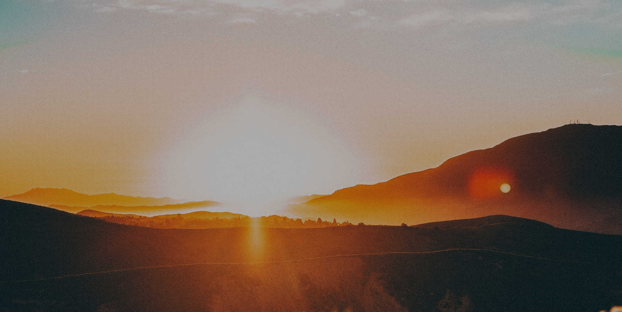 Sunrise over mountains